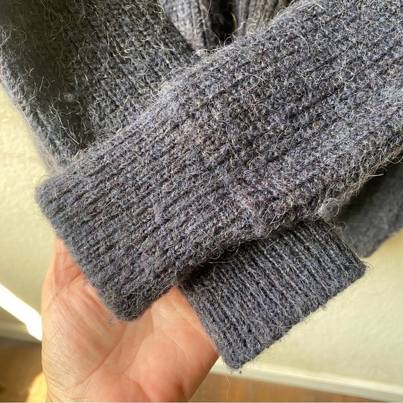 Free People Cloudy Day Oversized Grandpa Navy Cardigan V-neck SZ XS - Picture 9 of 11